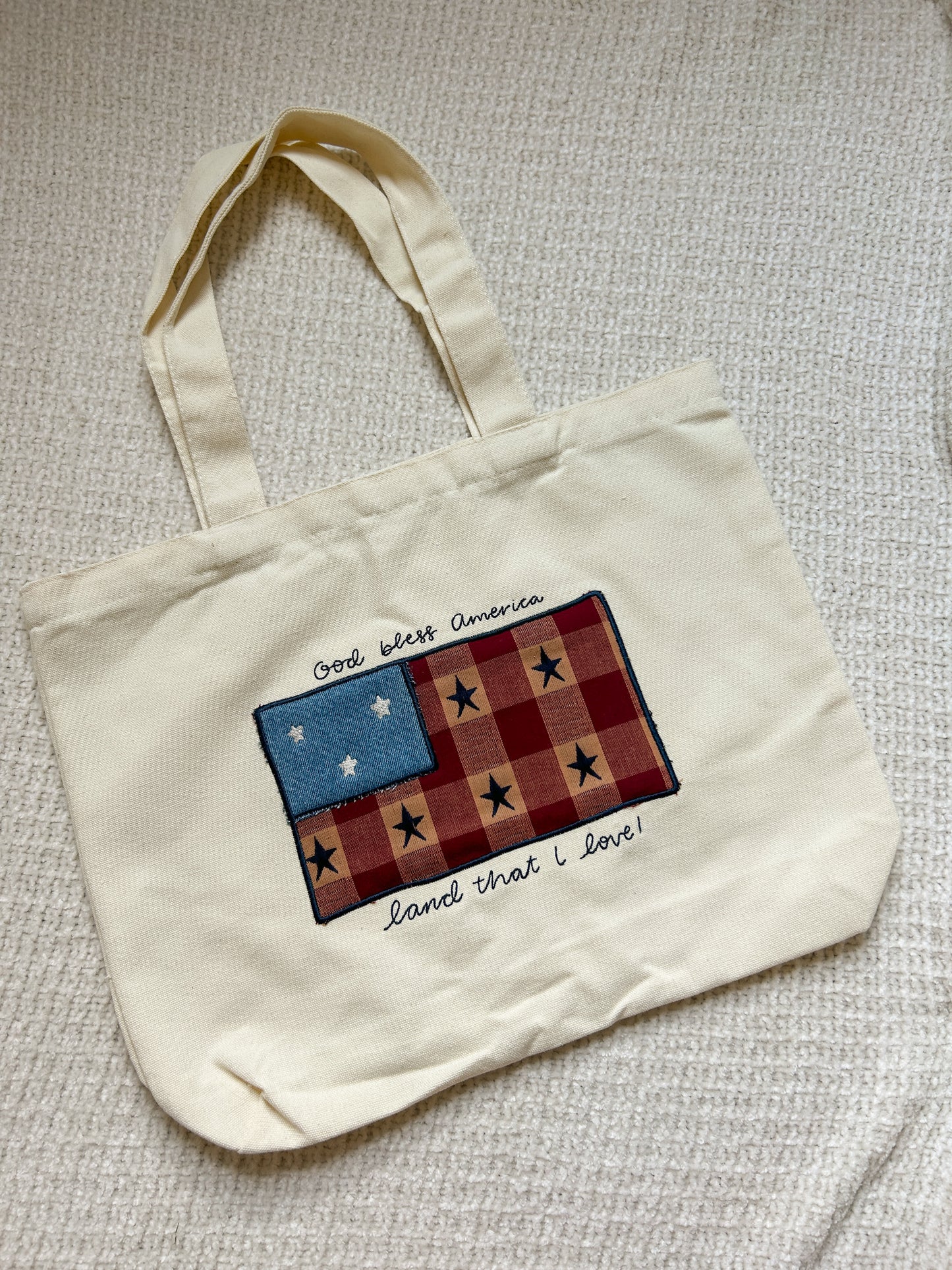 God Bless America tote