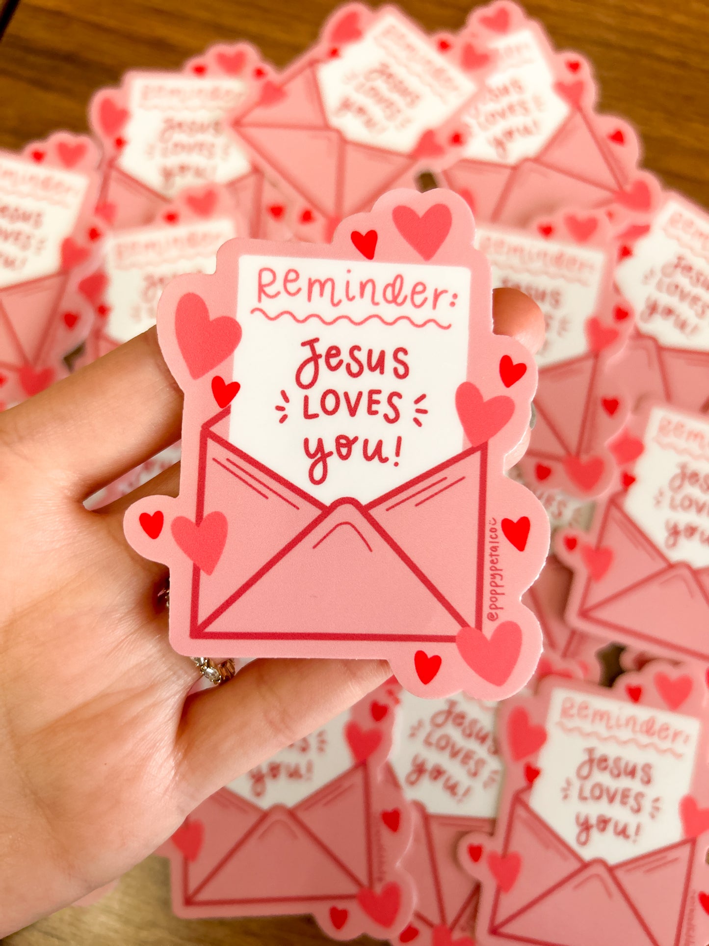 “Jesus Loves You” sticker