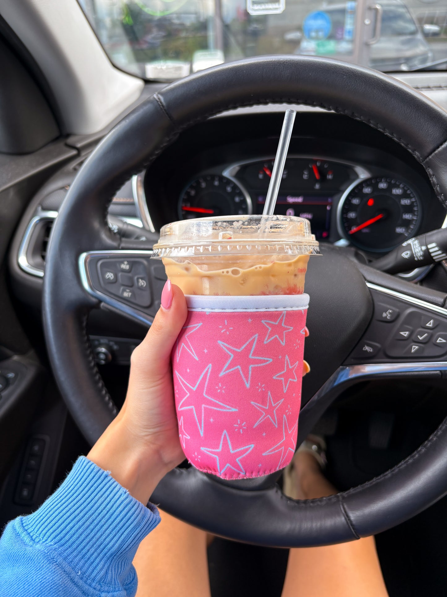 Pink Star coozie