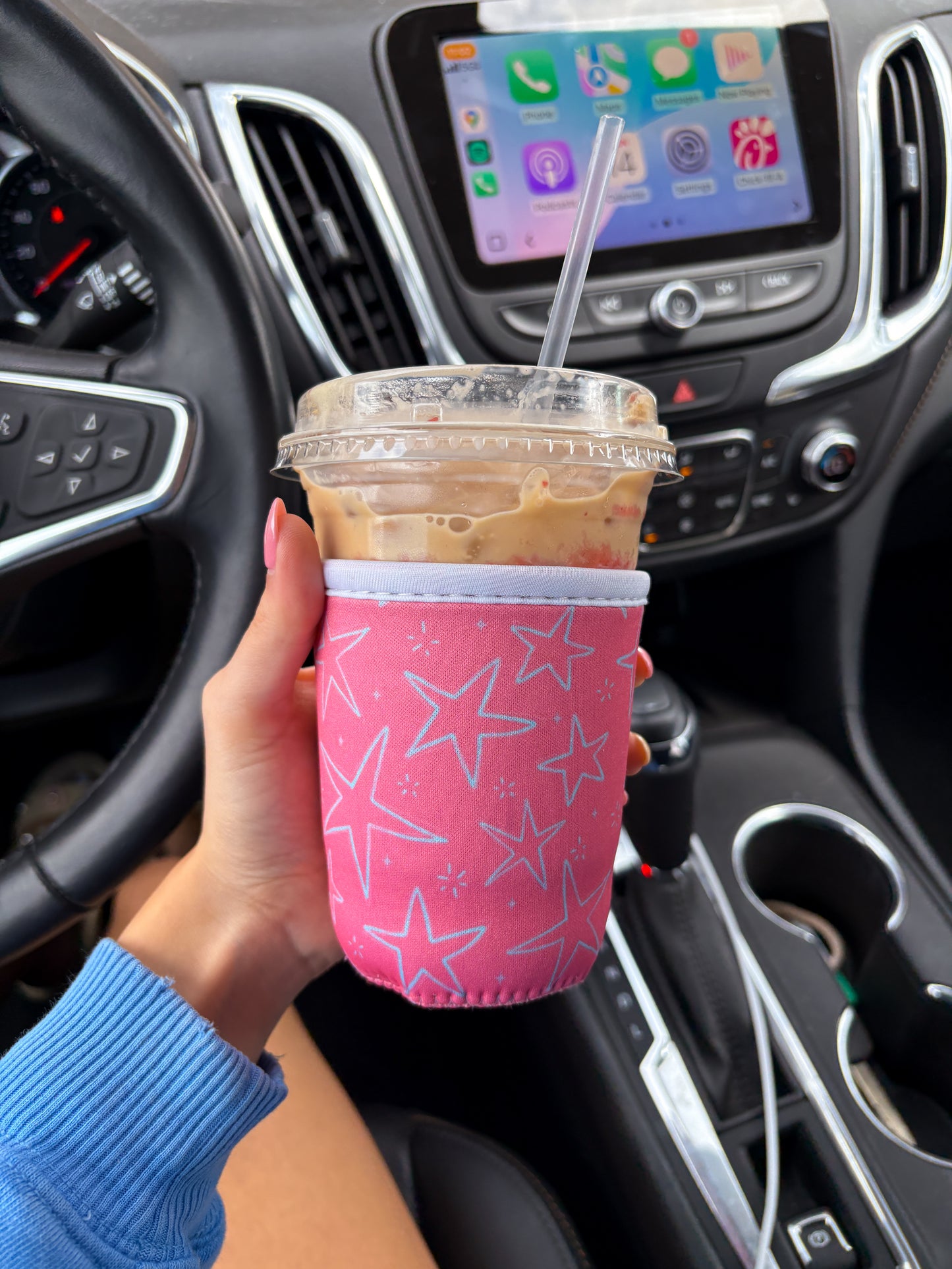 Pink Star coozie