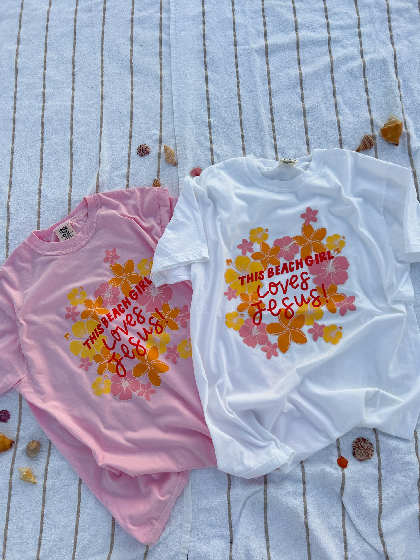 Beach Girl tee (white)