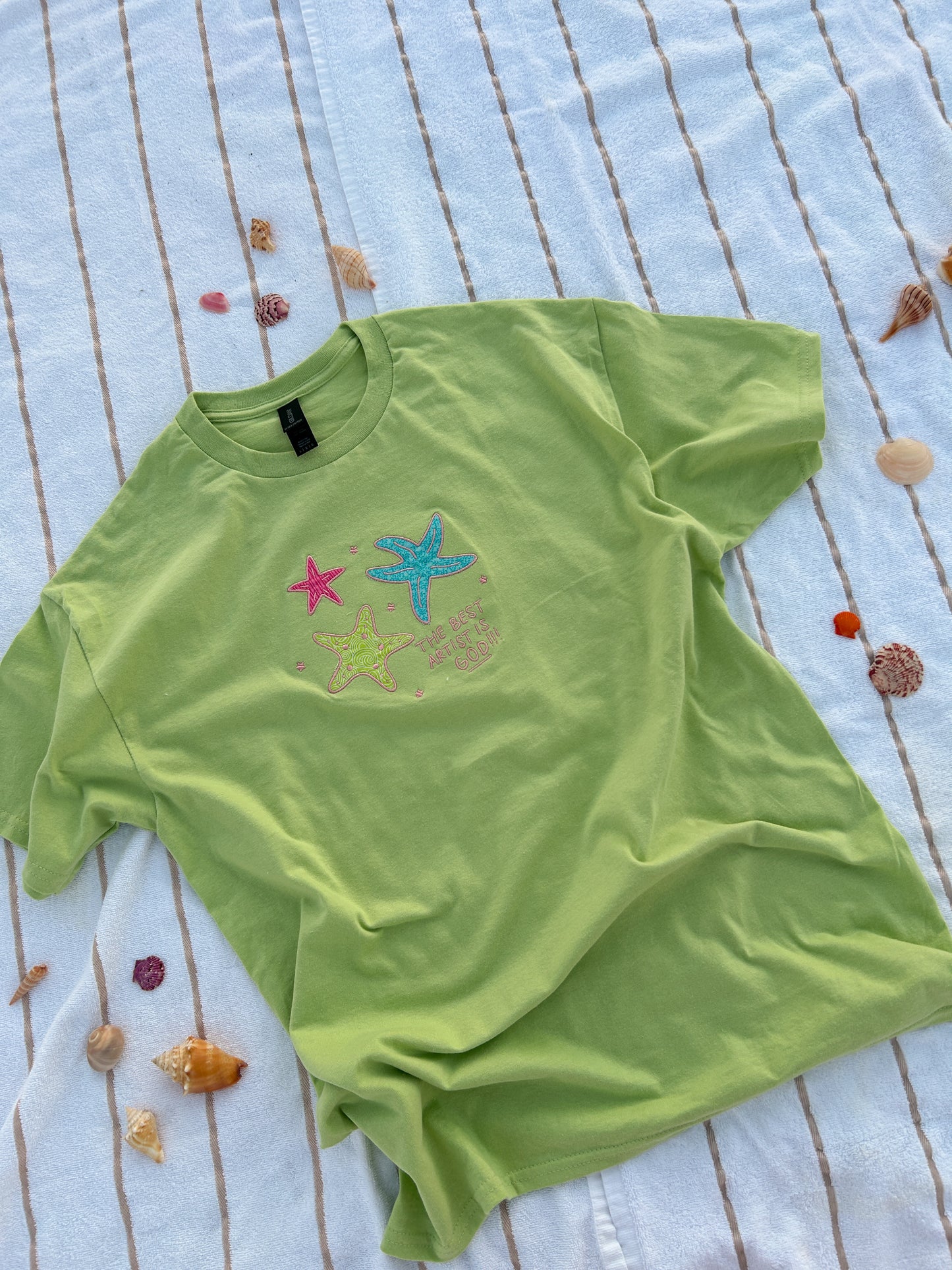 Starfish tee (green)