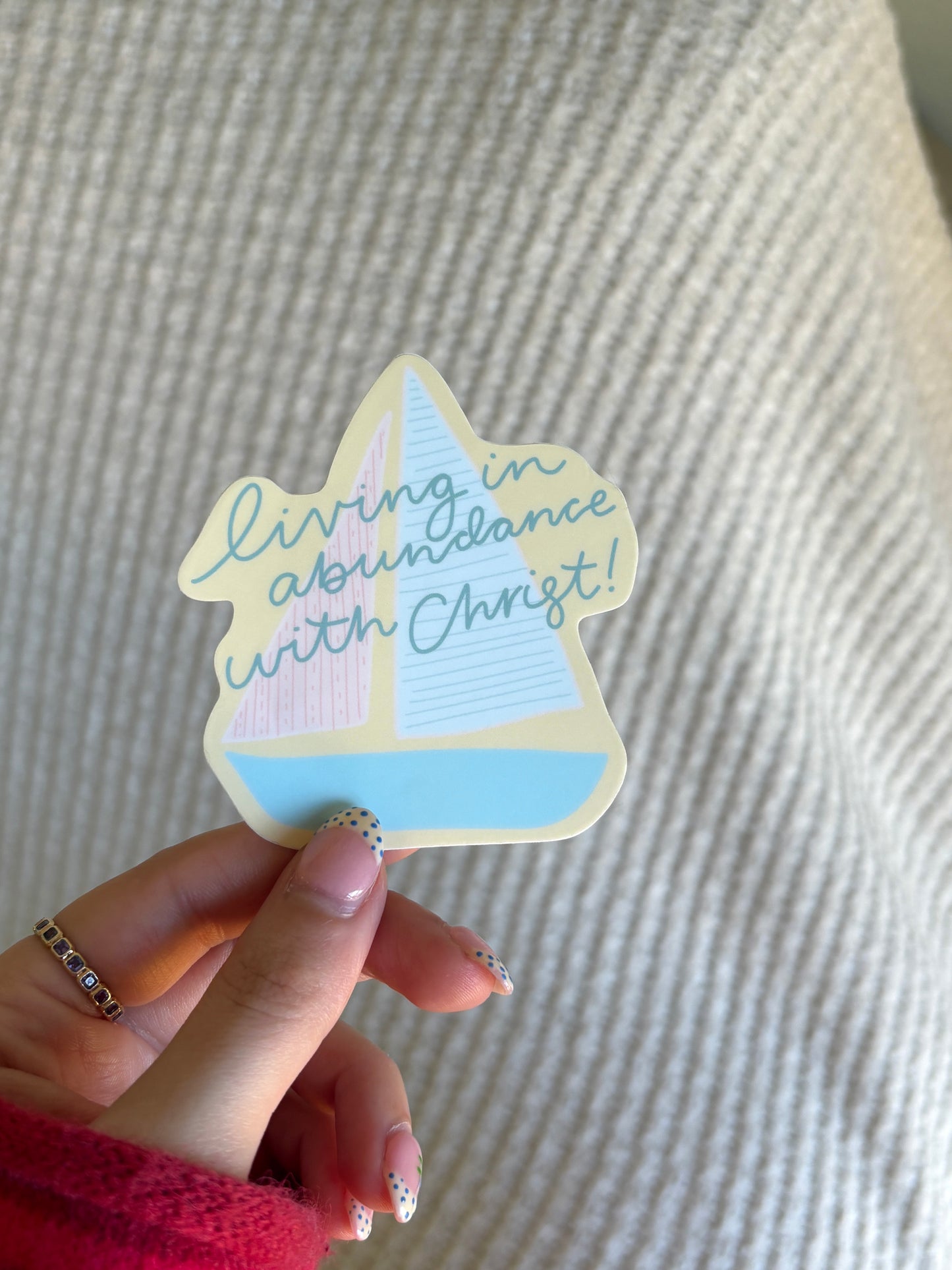 Sailboat sticker