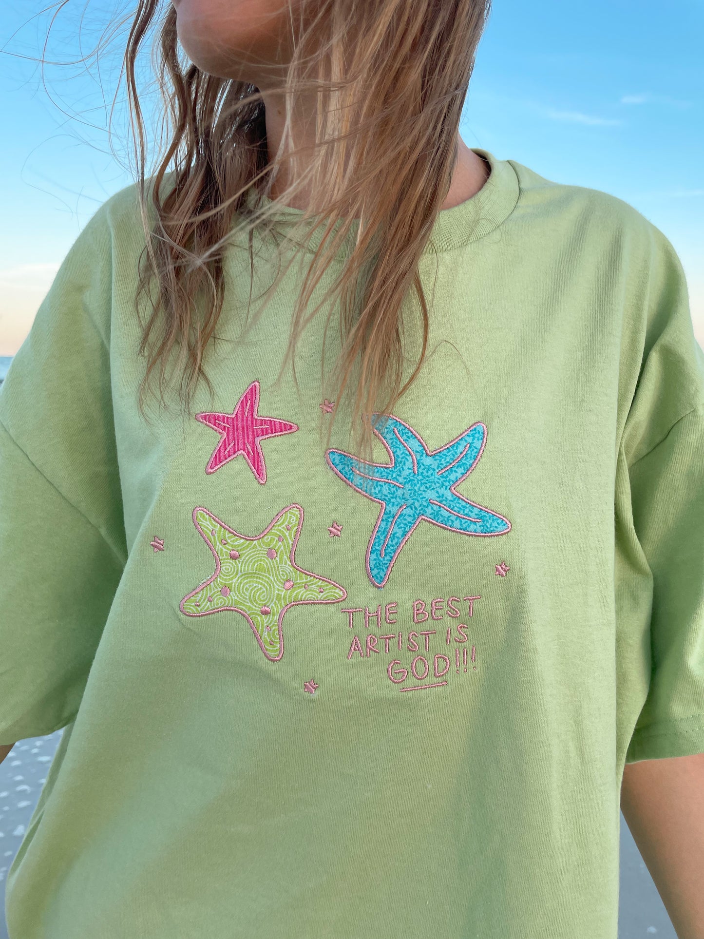 Starfish tee (green)