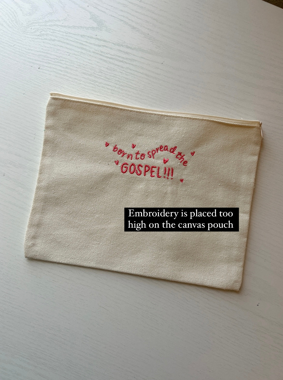 *OOPSIE* Canvas Pouch