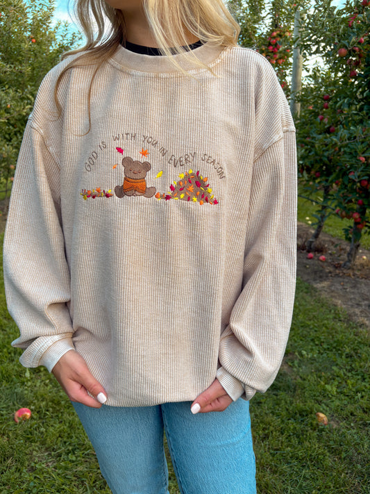 Teddy Bear corded crew