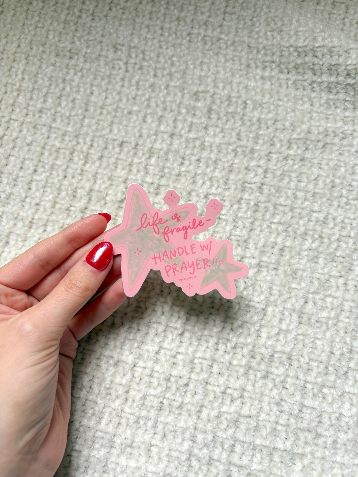 Handle w/ Prayer sticker