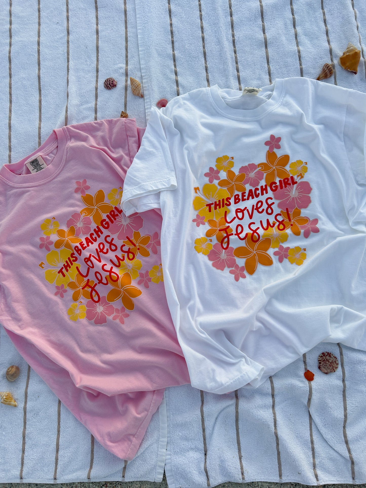 Beach Girl tee (pink)