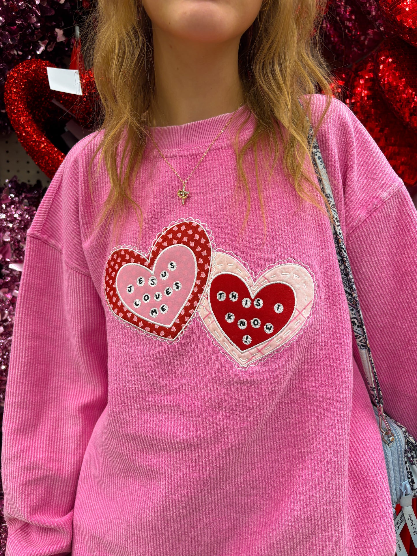 Jesus Loves Me corded crew