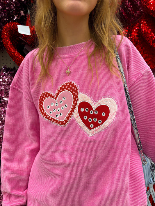 Jesus Loves Me corded crew