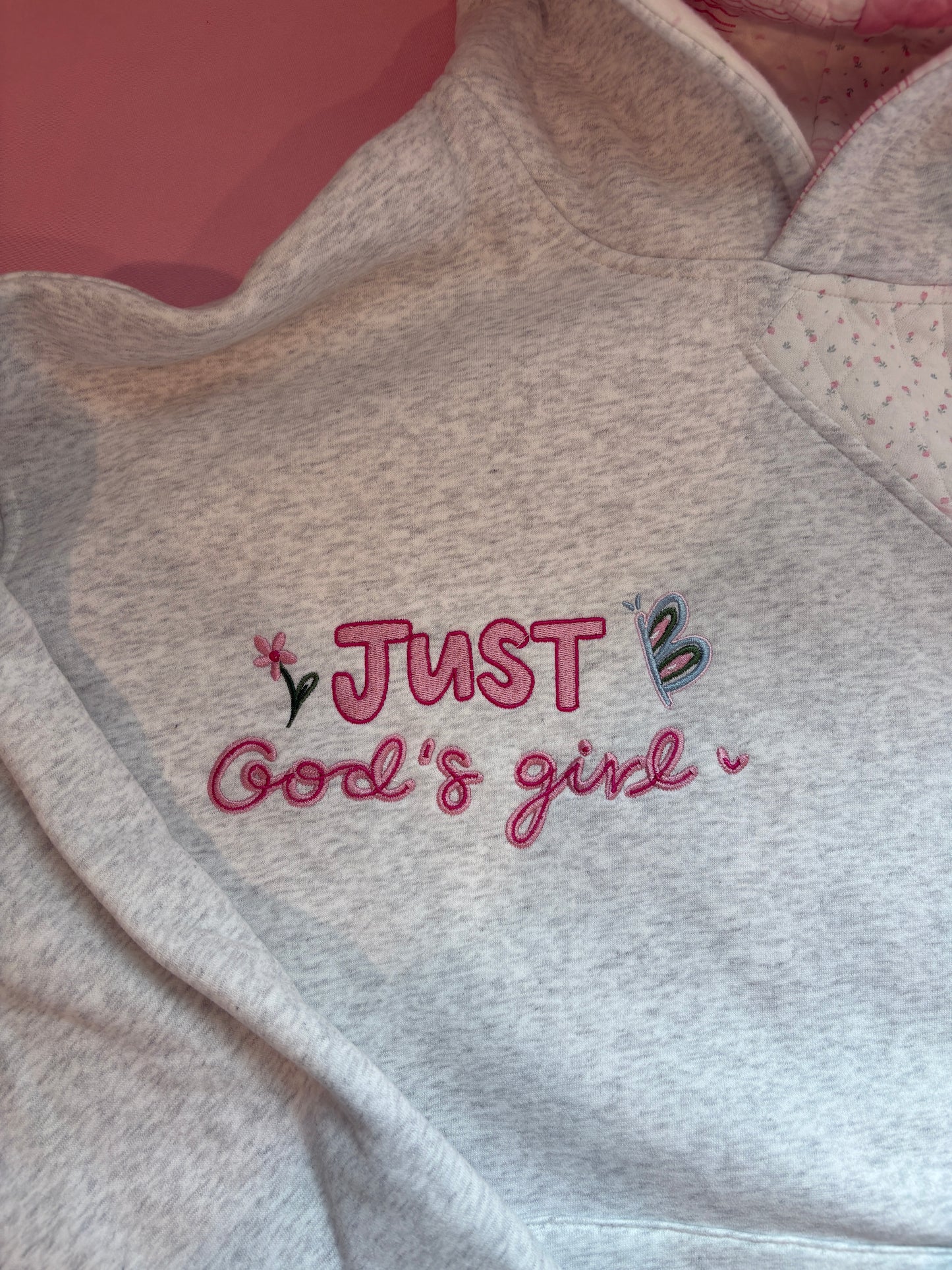 OOPSIE Just God’s Girl hoodie (S)