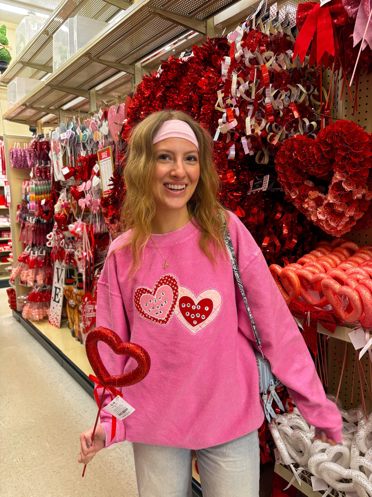 Jesus Loves Me corded crew