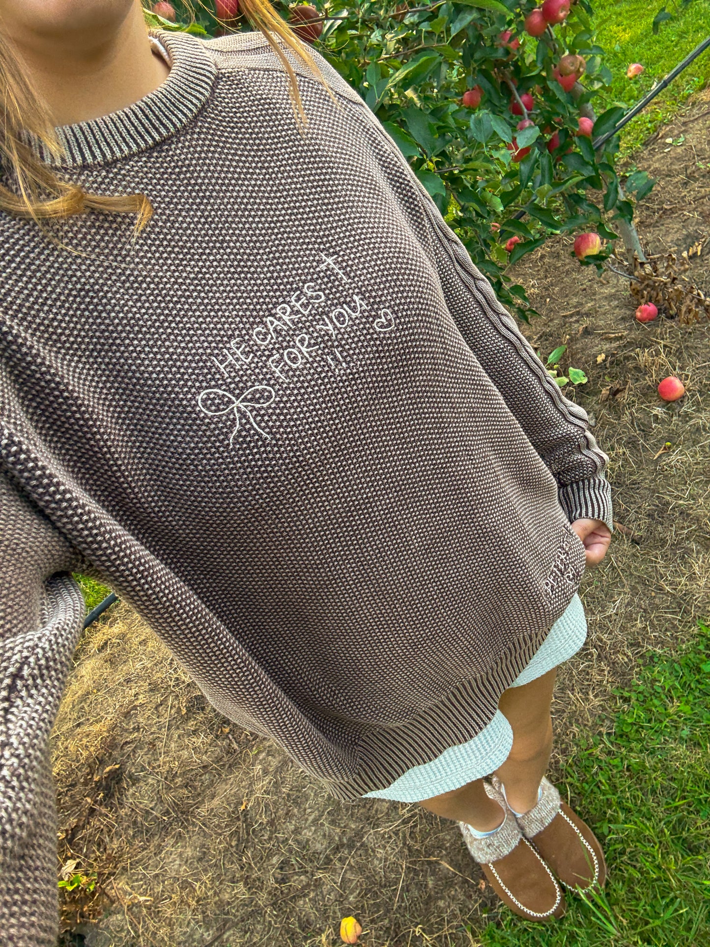 1 Peter 5:7 sweater
