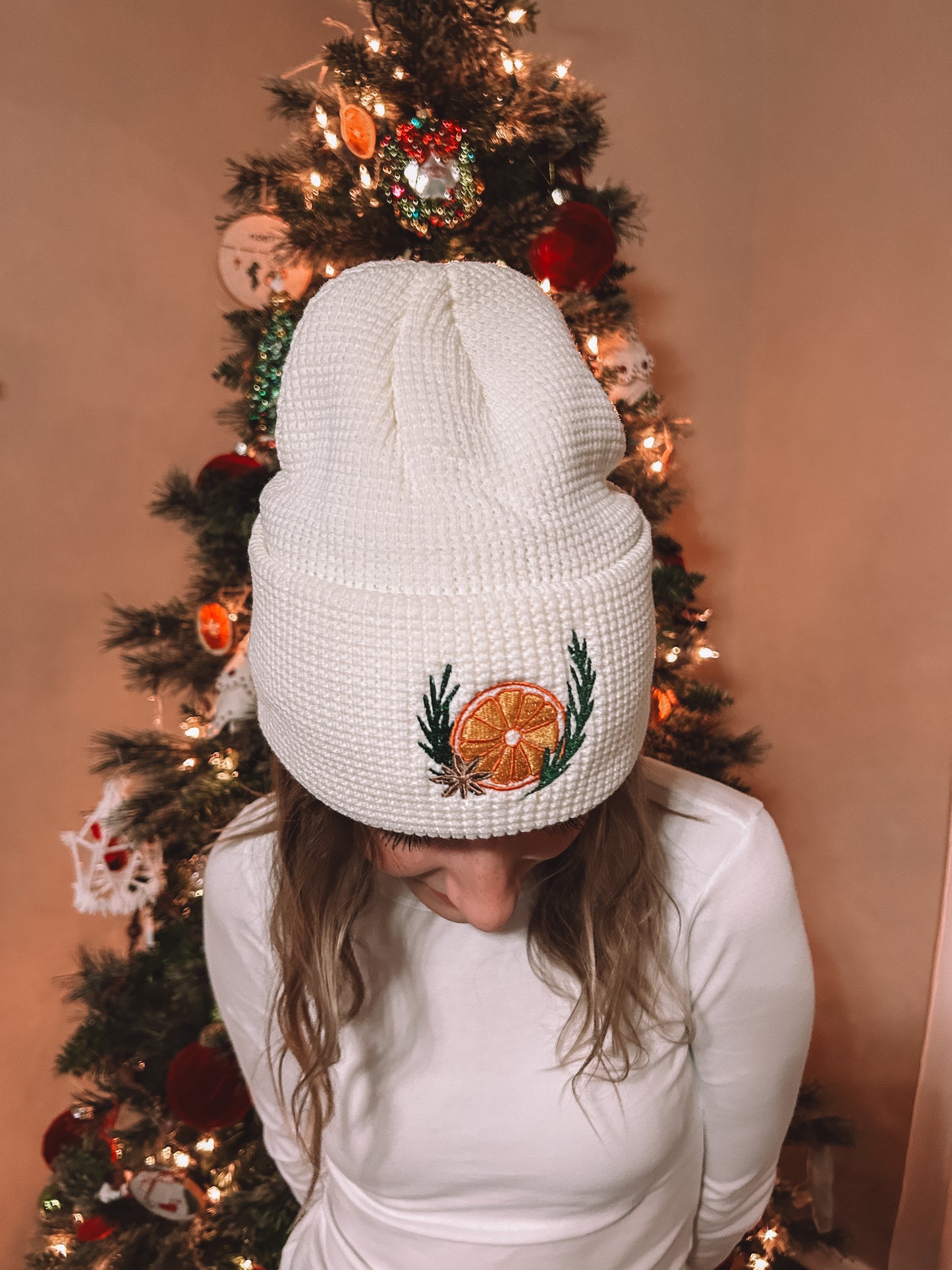 Christmas Orange beanie