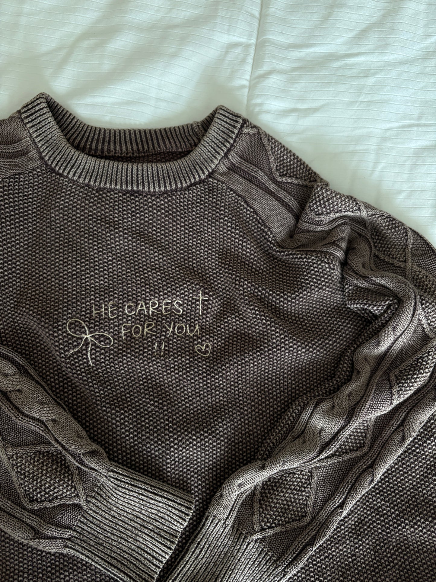 1 Peter 5:7 sweater
