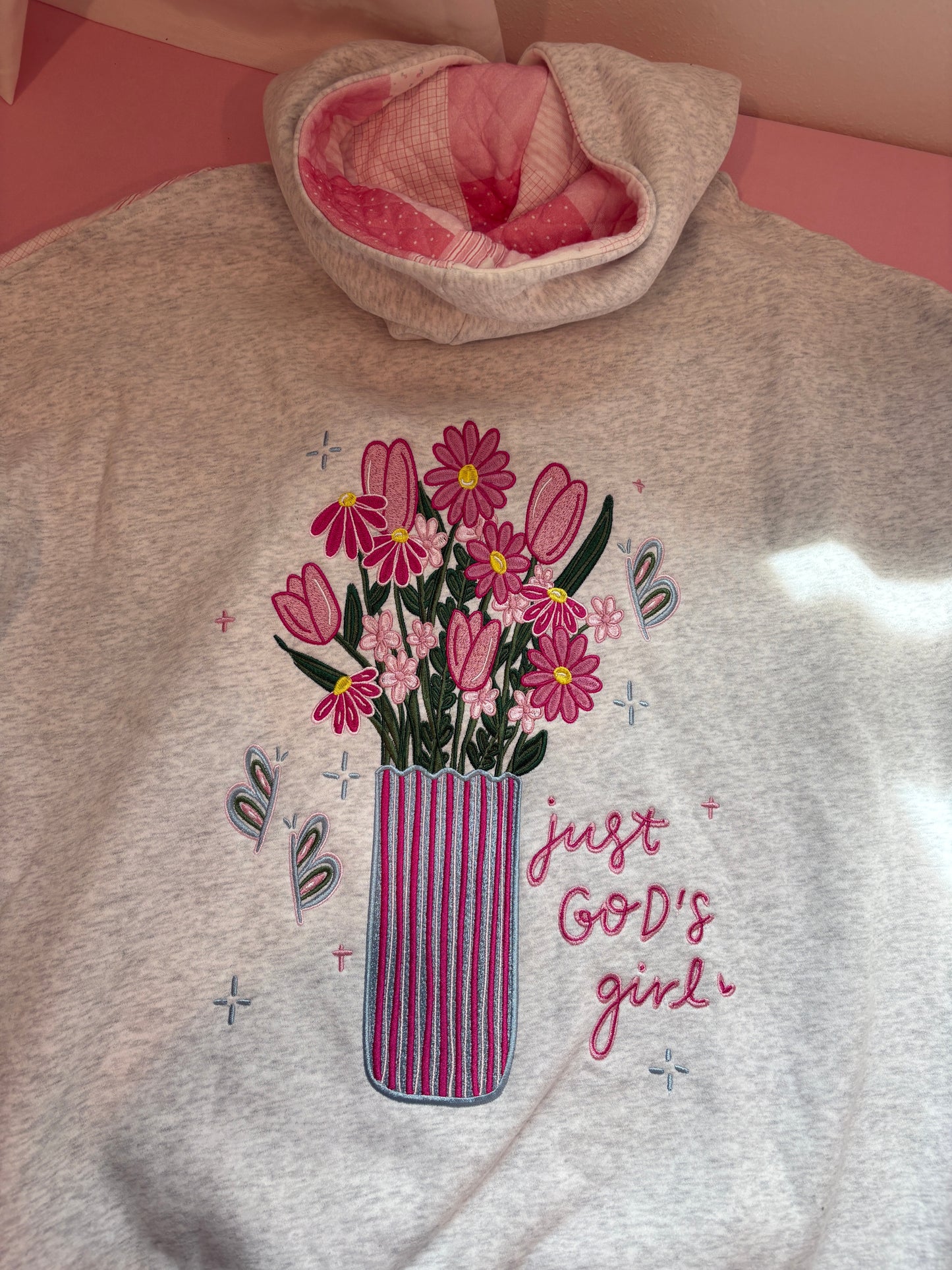 OOPSIE Just God’s Girl hoodie (S)