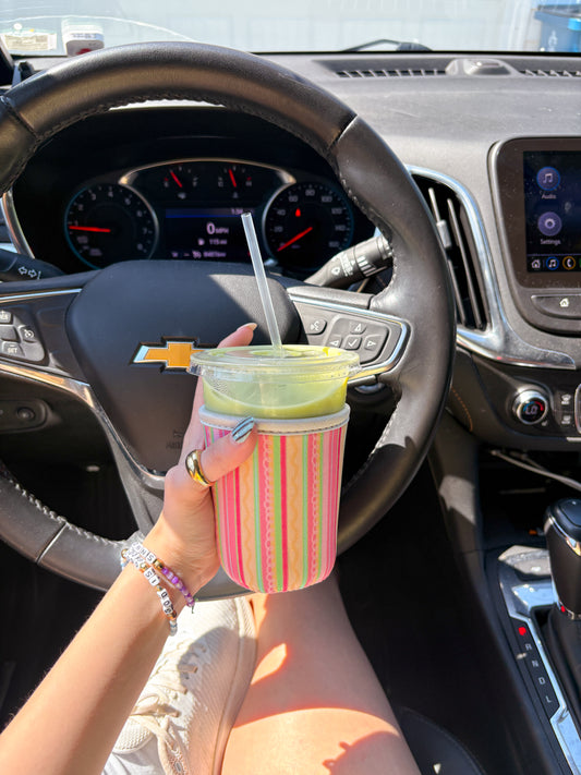 Rainbow Sherbet coozie