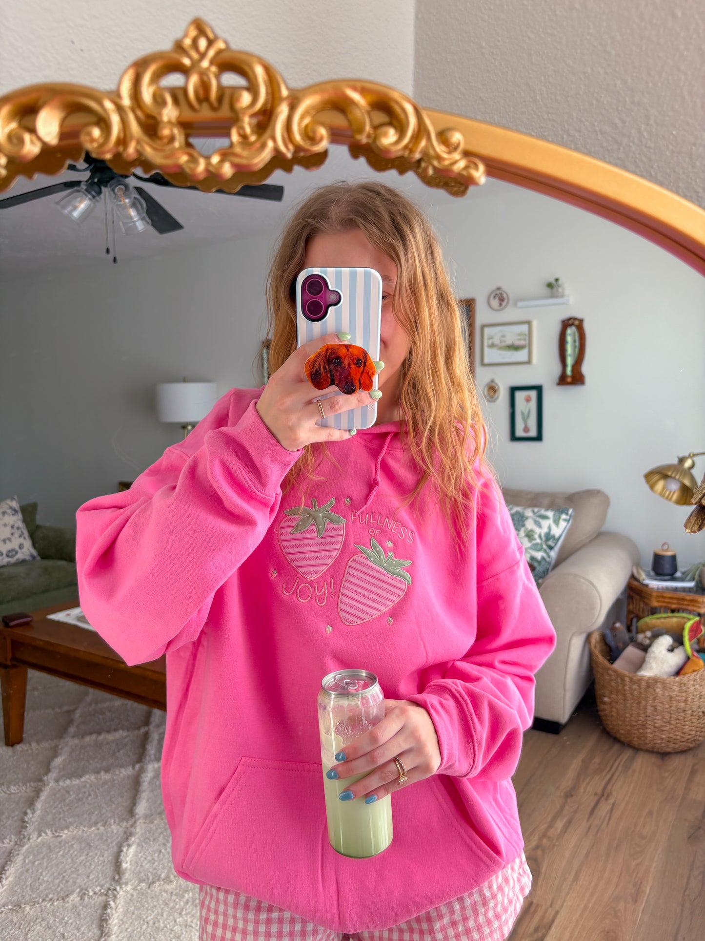 Fullness of Joy patchwork hoodie