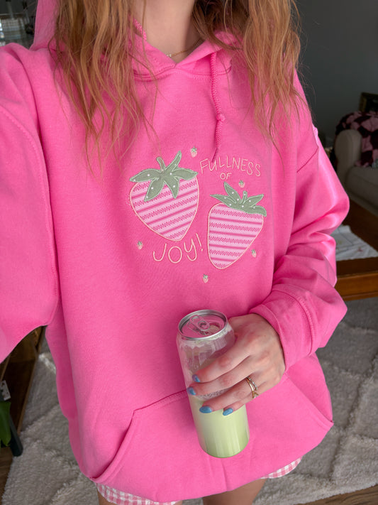 Fullness of Joy patchwork hoodie