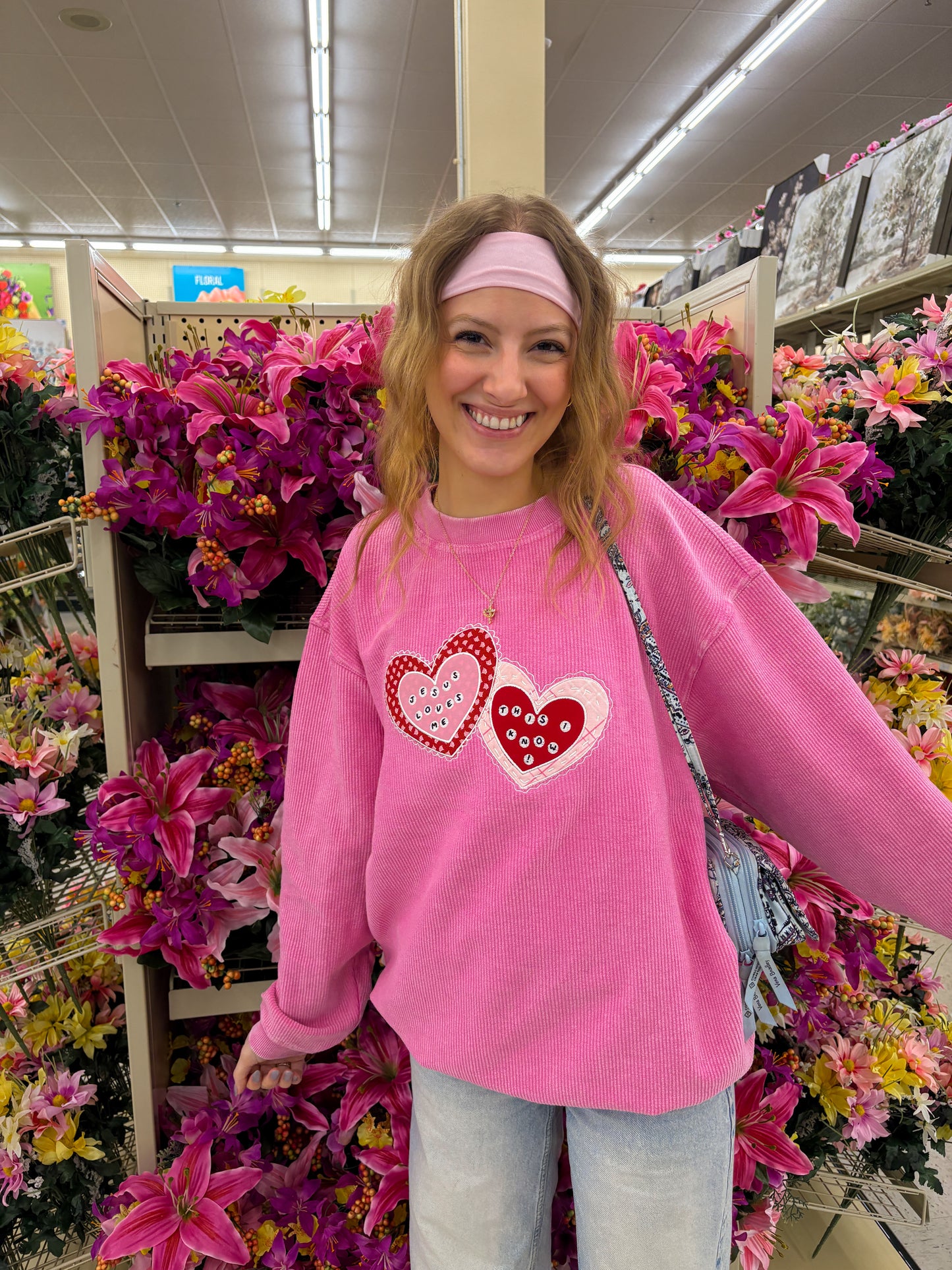 Jesus Loves Me corded crew