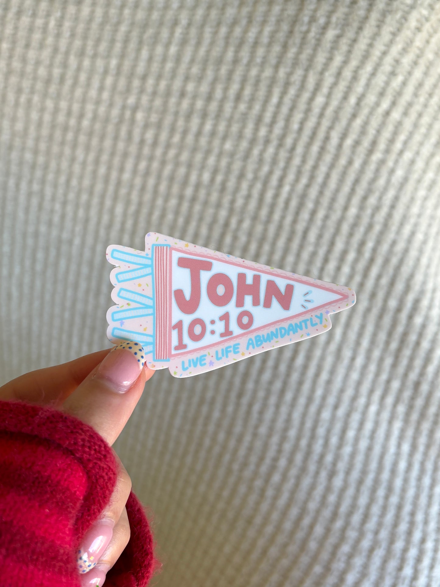 John 10:10 sticker