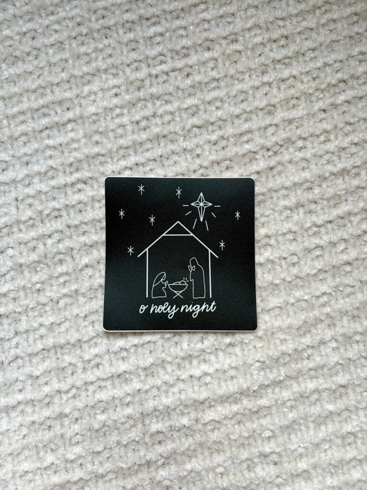 O Holy Night sticker