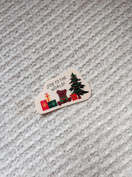 Joy to the World sticker