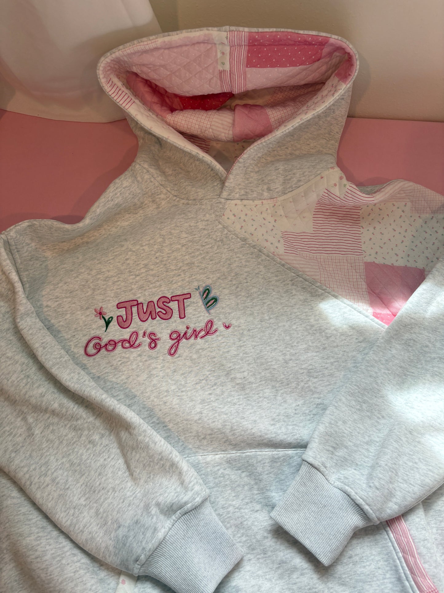 OOPSIE Just God’s Girl hoodie (S)