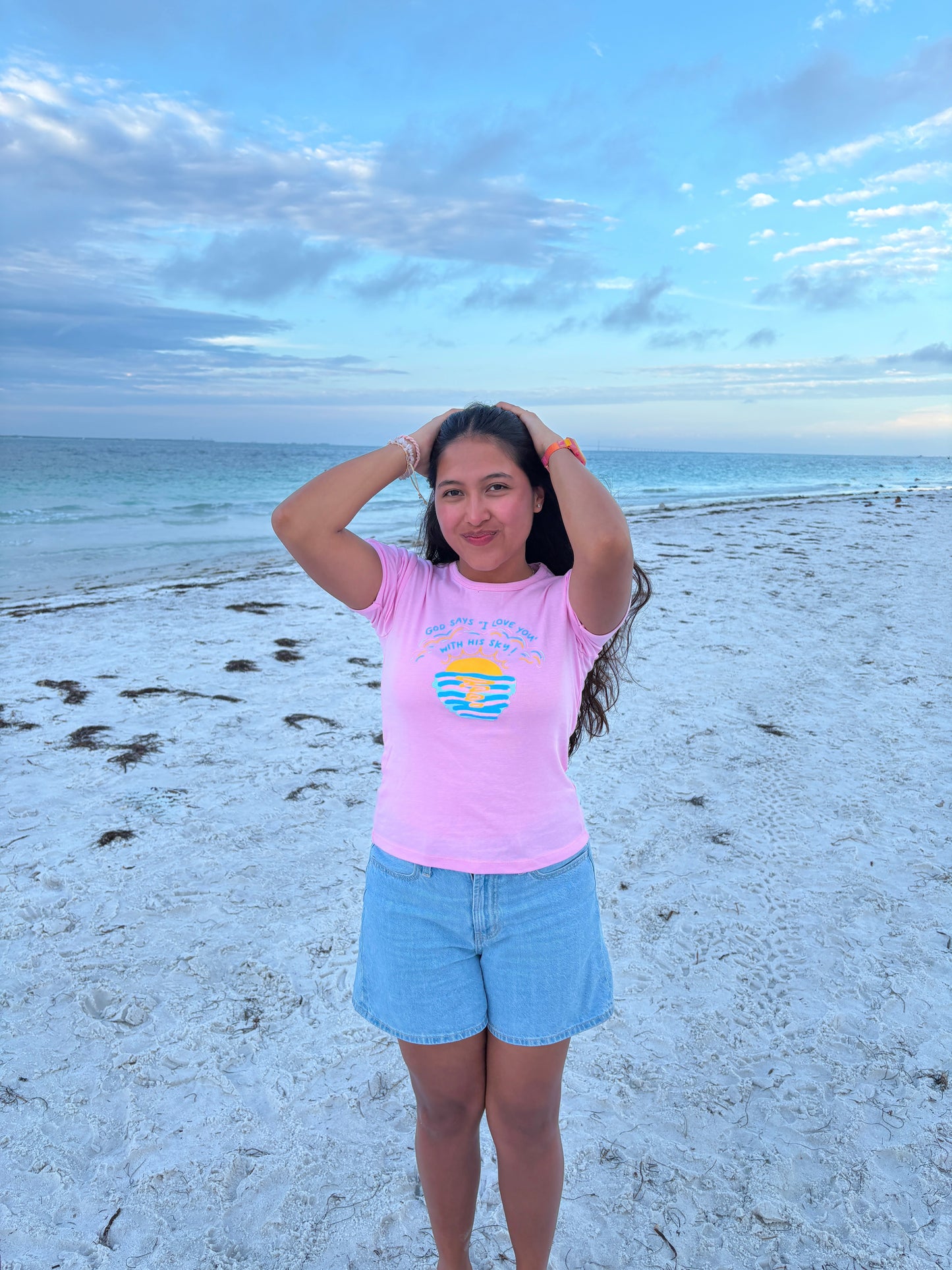 Sunset Baby Tee (pink)