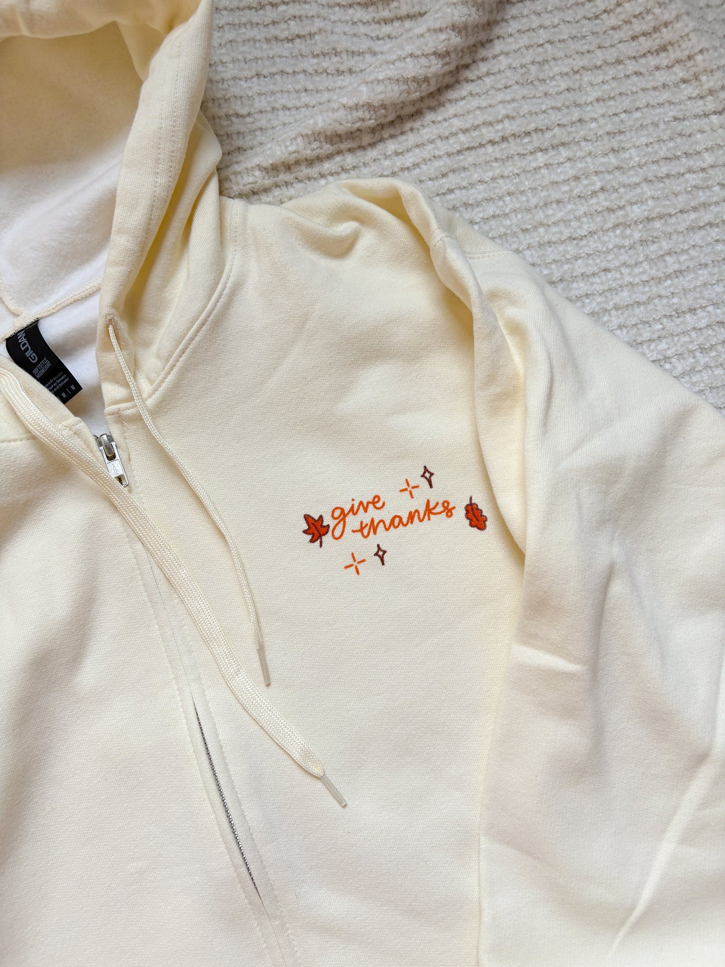 Give Thanks zip-up