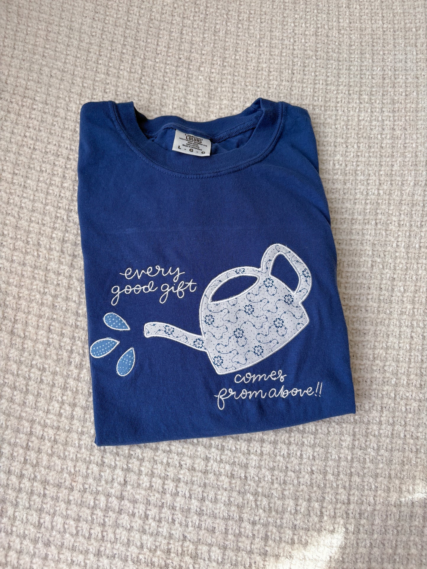 Watering Can patchwork tee