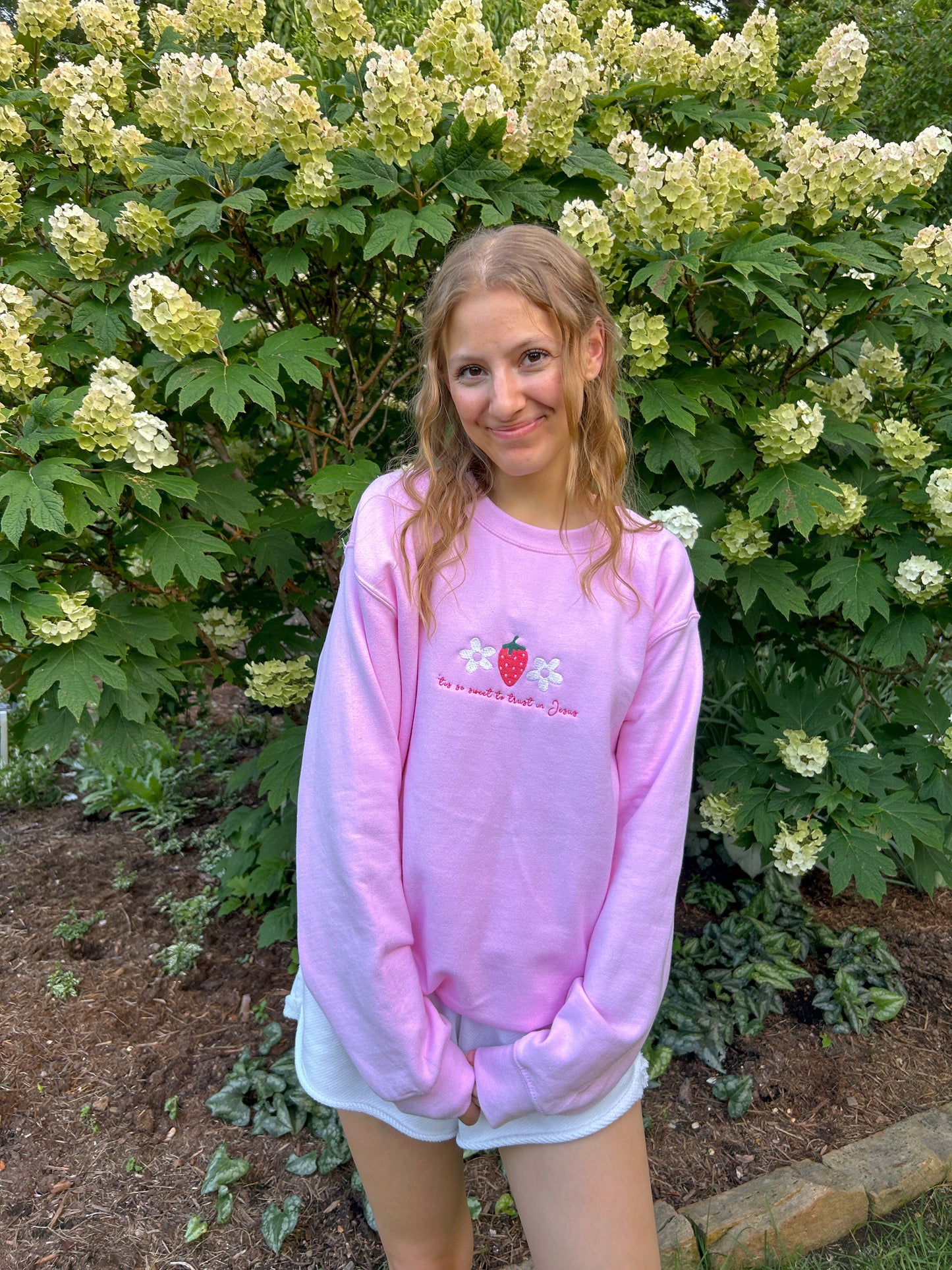 Strawberry Crewneck (pink!)