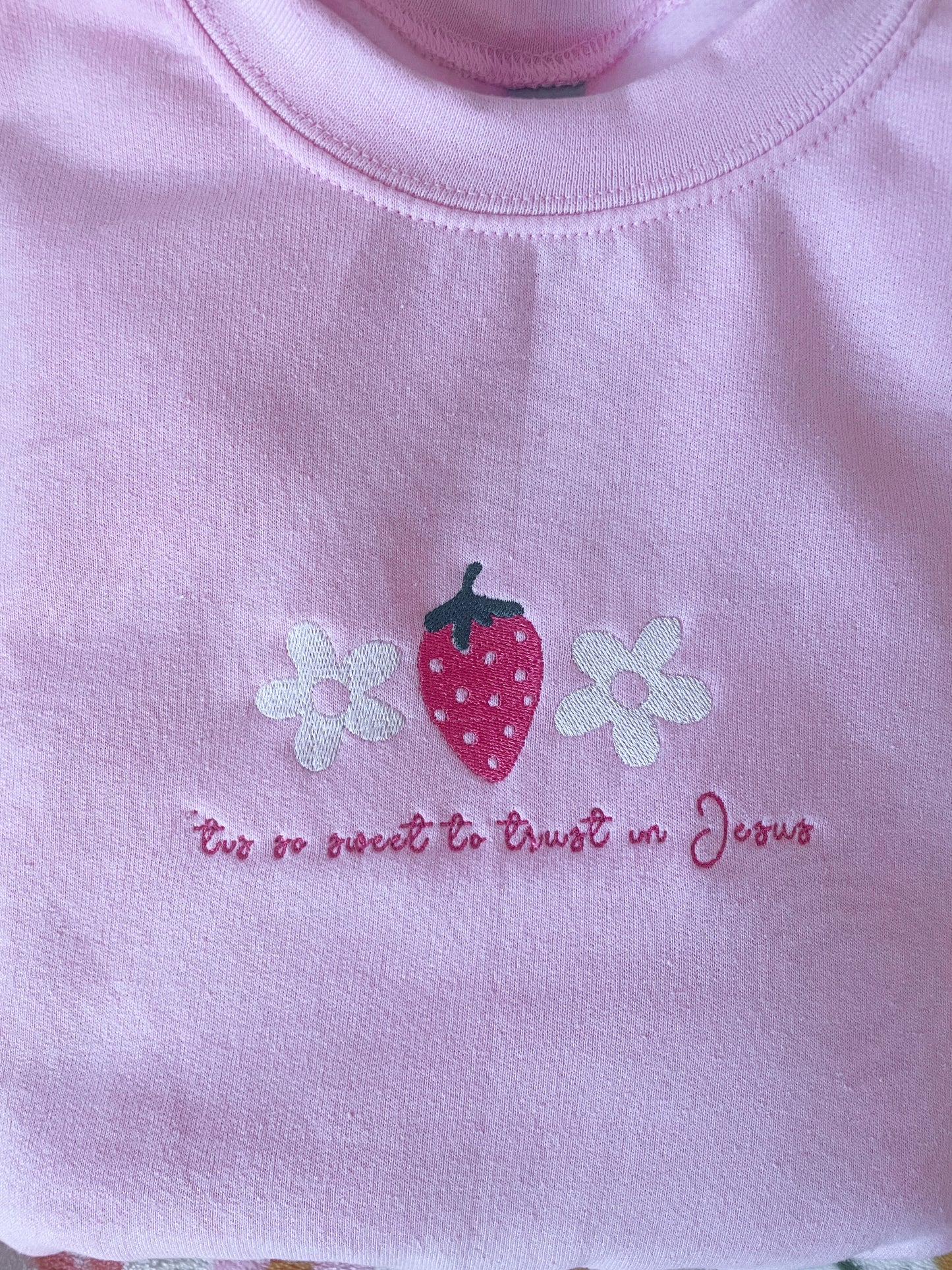 Strawberry Crewneck (pink!)